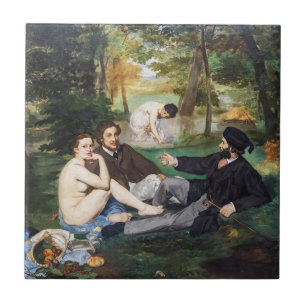 Edouard Manet - Frühstück im Freien Fliese