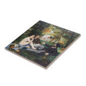 Edouard Manet - Frühstück im Freien Fliese (Seite)