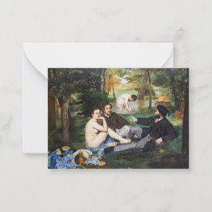Edouard Manet - Frühstück im Freien Mitteilungskarte