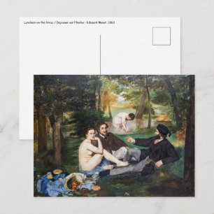 Edouard Manet - Frühstück im Freien Postkarte
