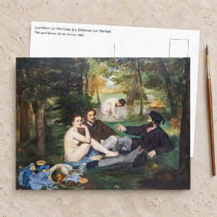 Edouard Manet - Frühstück im Freien Postkarte