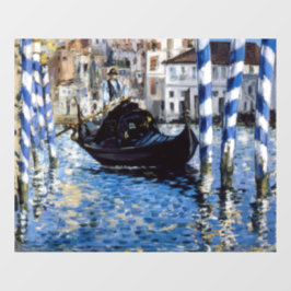Edouard Manet - Grand Canal, Venedig Fensteraufkleber