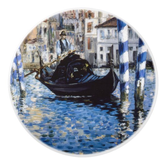 Edouard Manet - Grand Canal, Venedig Keramikknauf (Vorderseite)