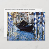 Edouard Manet - Grand Canal, Venedig Postkarte (Vorne/Hinten)