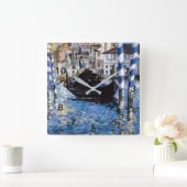 Edouard Manet - Grand Canal, Venedig Quadratische Wanduhr (Zuhause)