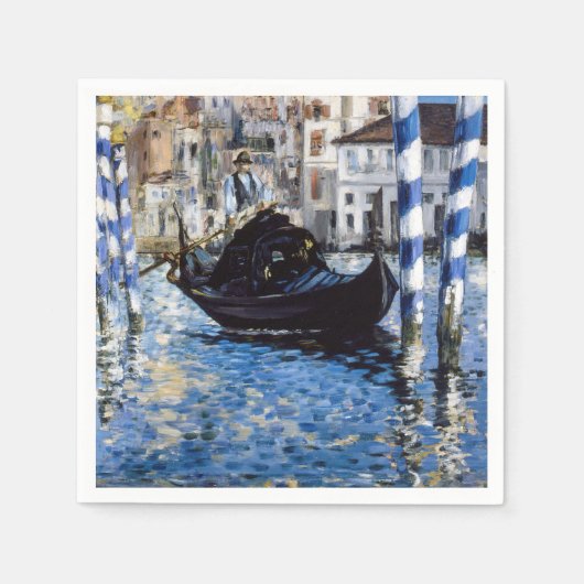 Edouard Manet - Grand Canal, Venedig Serviette (Vorderseite)