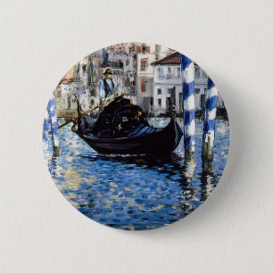 Edouard Manet - Großer Kanal, Venedig Button