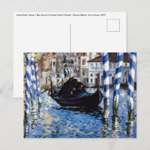 Edouard Manet - Großer Kanal, Venedig Postkarte