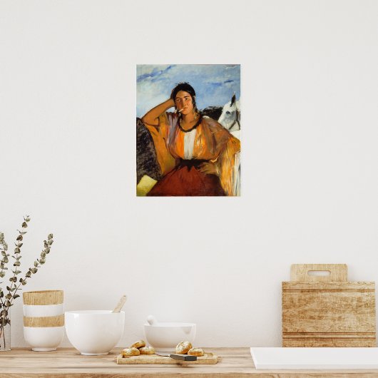 Edouard Manet - Gypsy With A Cigarette Poster (Küche)