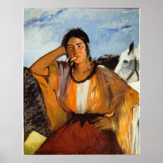 Edouard Manet - Gypsy With A Cigarette Poster (Vorne)