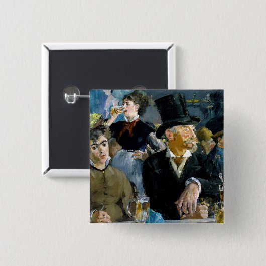 Edouard Manet - Im Café Button (Vorne & Hinten)