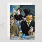 Edouard Manet - Im Café Dankeskarte (Vorne/Hinten)
