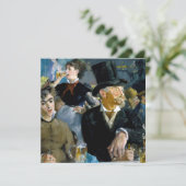 Edouard Manet - Im Café Einladung (Stehend Vorderseite)