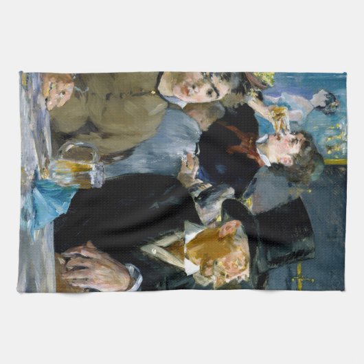 Edouard Manet - Im Café Geschirrtuch (Horizontal)
