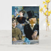 Edouard Manet - Im Café Karte (Gelbe Blume)