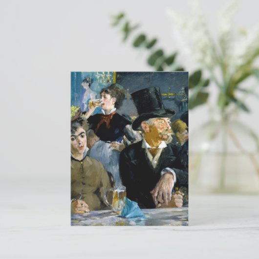 Edouard Manet - Im Café Postkarte (Stehend Vorderseite)