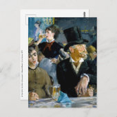 Edouard Manet - Im Café Postkarte (Vorne/Hinten)
