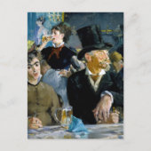 Edouard Manet - Im Café Postkarte (Vorderseite)
