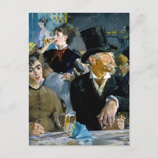 Edouard Manet - Im Café Postkarte (Vorderseite)