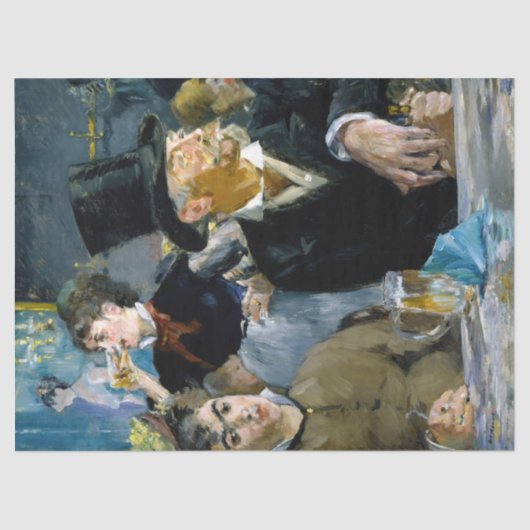 Edouard Manet - Im Café Seidenpapier (Vorderseite)