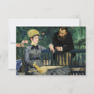 Edouard Manet - Im Gewächshaus Dankeskarte