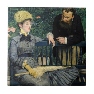 Edouard Manet - Im Gewächshaus Fliese