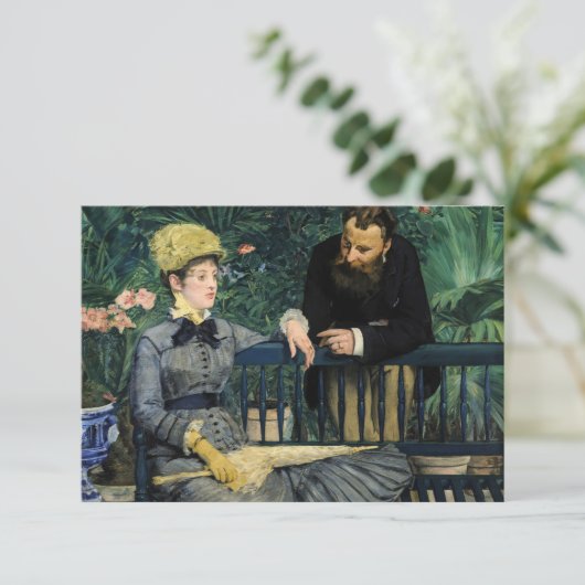 Edouard Manet - Im Konservatorium Dankeskarte (Stehend Vorderseite)