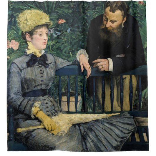 Edouard Manet - Im Konservatorium Duschvorhang (Vorderseite)