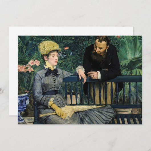 Edouard Manet - Im Konservatorium Einladung (Vorne/Hinten)