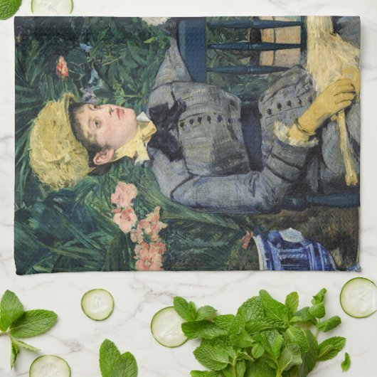 Edouard Manet - Im Konservatorium Geschirrtuch (Gefaltet)