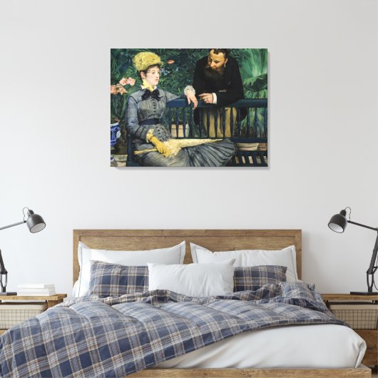 Edouard Manet - Im Konservatorium Leinwanddruck (Insitu (Schlafzimmer))