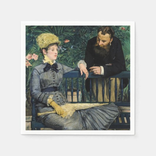 Edouard Manet - Im Konservatorium Serviette (Vorderseite)