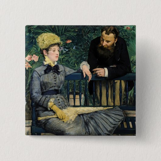 Edouard Manet - In der Konservatorium Button (Vorderseite)
