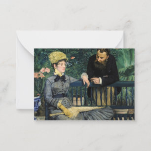 Edouard Manet - In der Konservatorium Mitteilungskarte