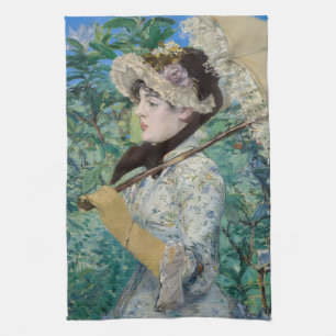 Edouard Manet - Jeanne / Frühling Geschirrtuch