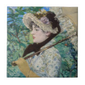 Edouard Manet - Jeanne / Spring Fliese (Vorderseite)