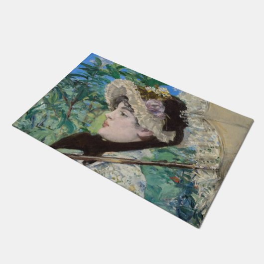 Edouard Manet - Jeanne / Spring Fußmatte (Schrägansicht)