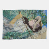 Edouard Manet - Jeanne / Spring Geschirrtuch (Horizontal)