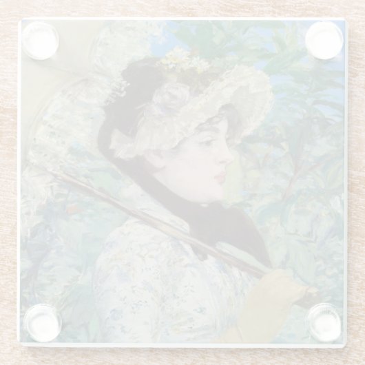 Edouard Manet - Jeanne / Spring Glasuntersetzer (Rückseite)