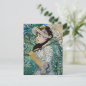 Edouard Manet - Jeanne / Spring Postkarte (Stehend Vorderseite)