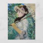 Edouard Manet - Jeanne / Spring Postkarte (Vorderseite)