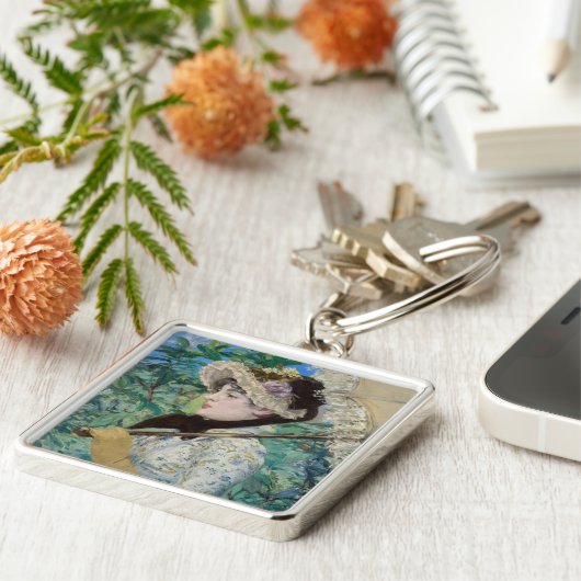 Edouard Manet - Jeanne / Spring Schlüsselanhänger (Seite)