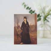 Edouard Manet - Junge Frau mit rosa Schuh Postkarte (Stehend Vorderseite)