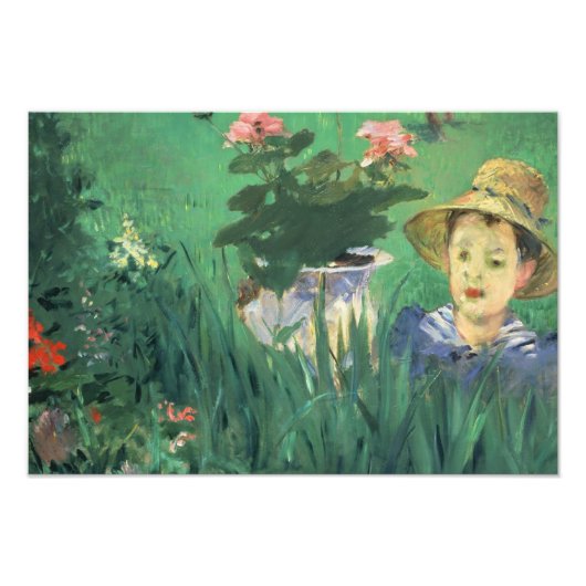 Édouard Manet - Junge in Blume Fotodruck (Vorne)