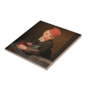 Edouard Manet - Junge mit Kirschen Fliese (Seite)