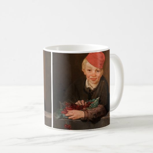 Edouard Manet - Junge mit Kirschen Kaffeetasse (VorderseiteRechts)