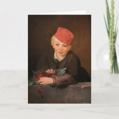 Edouard Manet - Junge mit Kirschen Karte (Vorderseite)