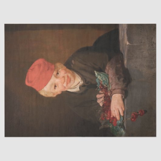 Edouard Manet - Junge mit Kirschen Seidenpapier (Vorderseite)