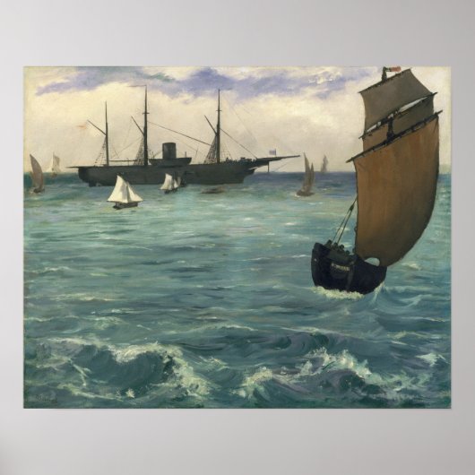 Edouard Manet | Kearsarge in Boulogne Poster (Vorne)