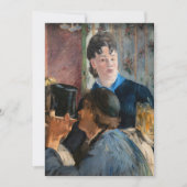 Edouard Manet - Kellnerin Servierbier Einladung (Vorderseite)